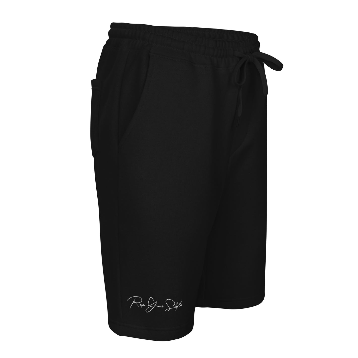 Black fleece shorts