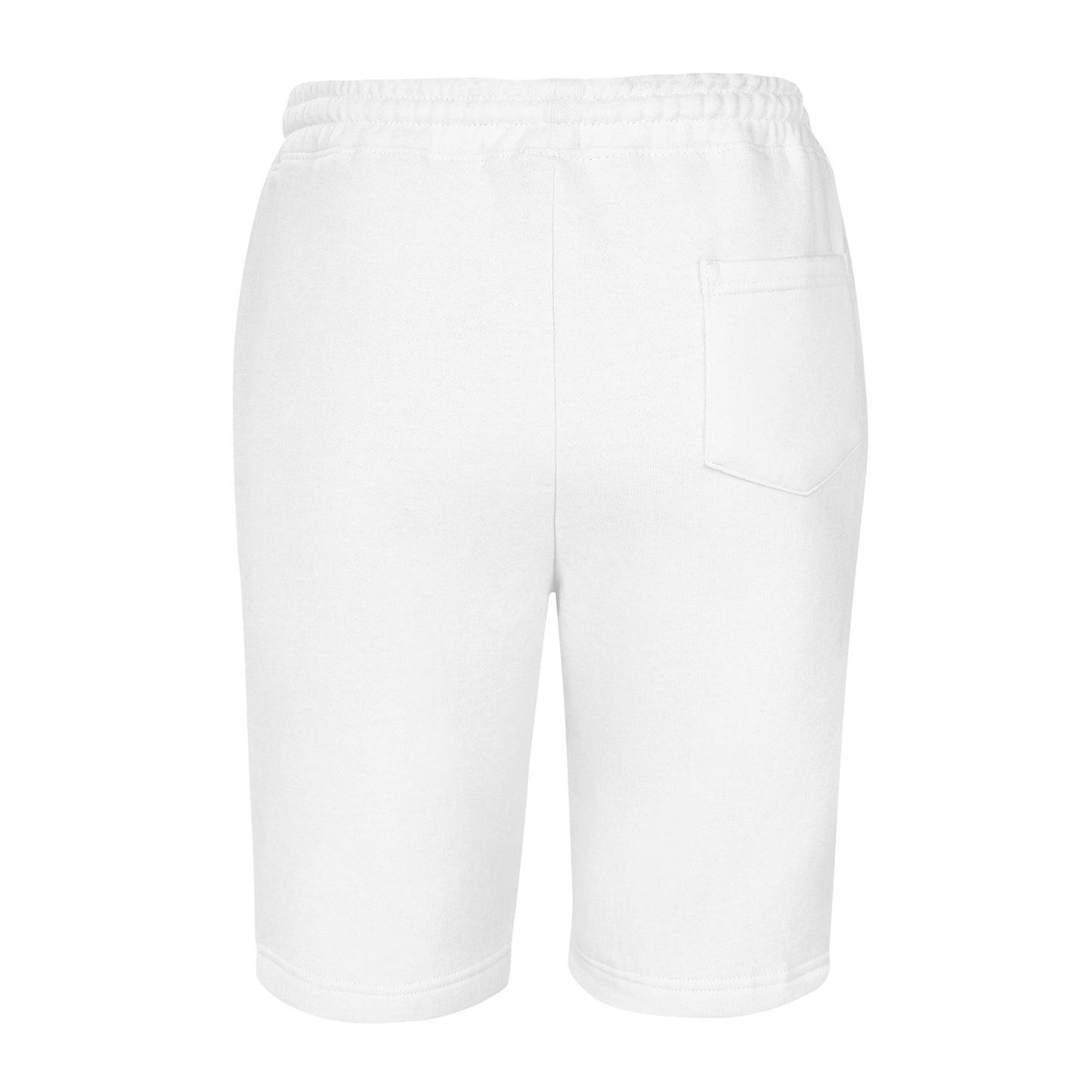 White fleece shorts