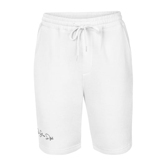 White fleece shorts