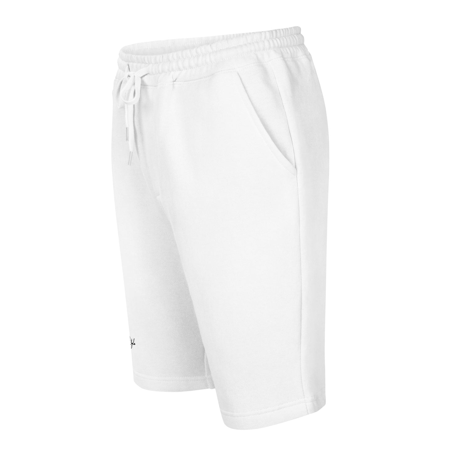 White fleece shorts