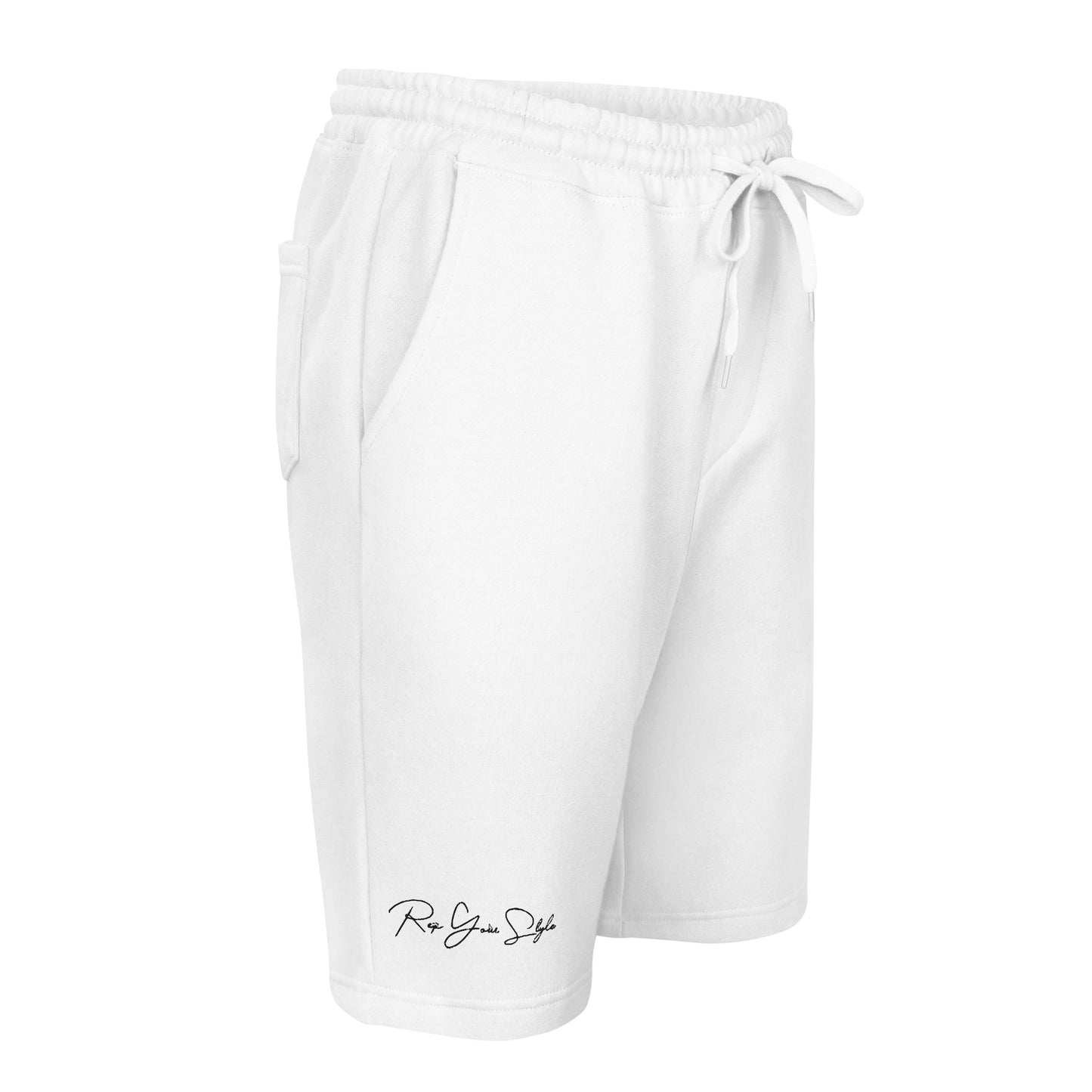 White fleece shorts