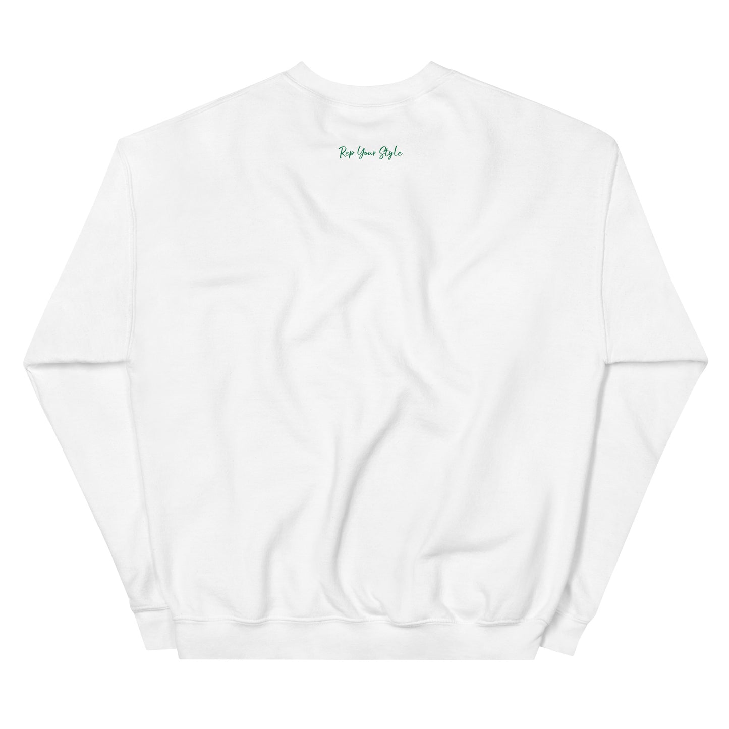 Luckylefty green writing sweatshirt