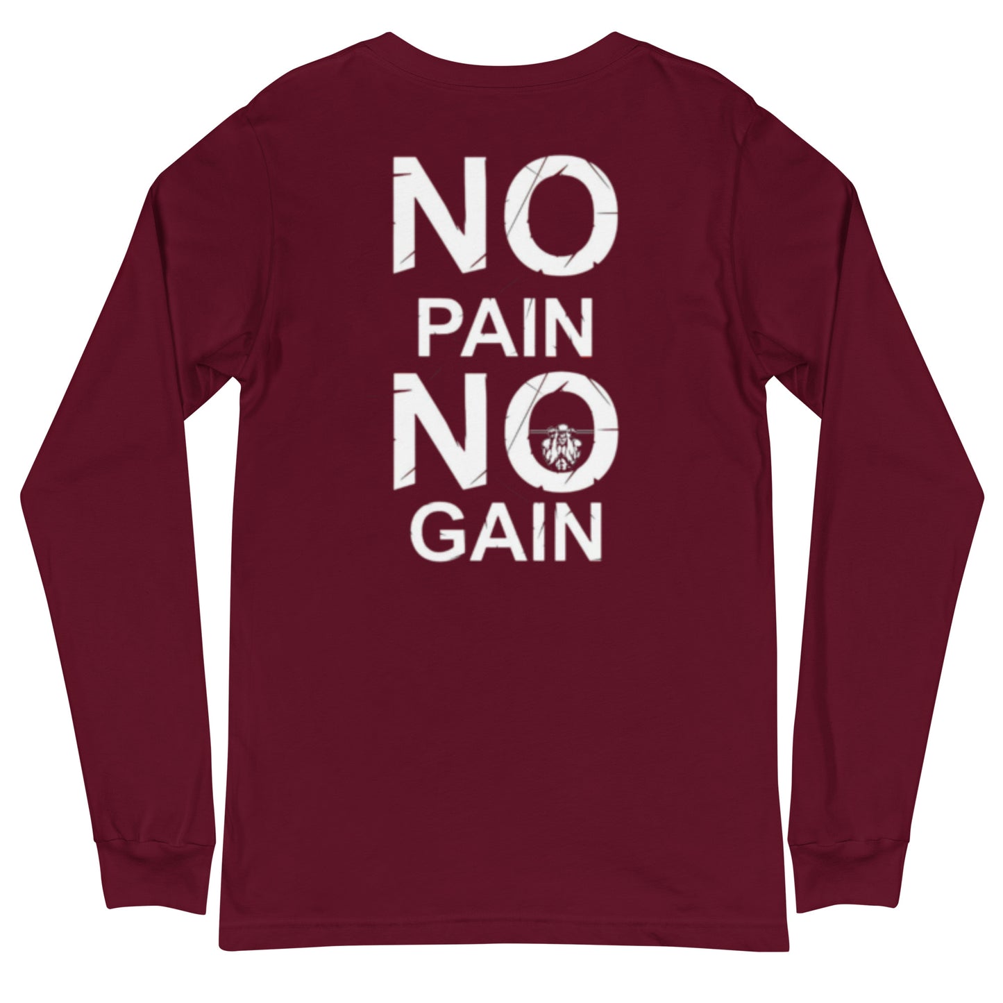 GYMAHOLIC maroon long sleeve