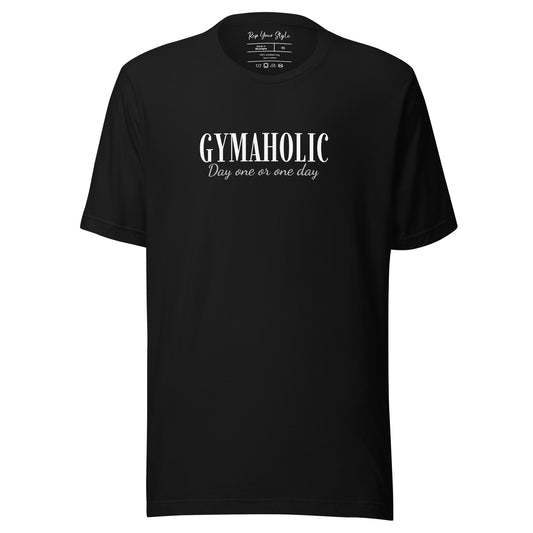 GYMAHOLIC black t-shirt