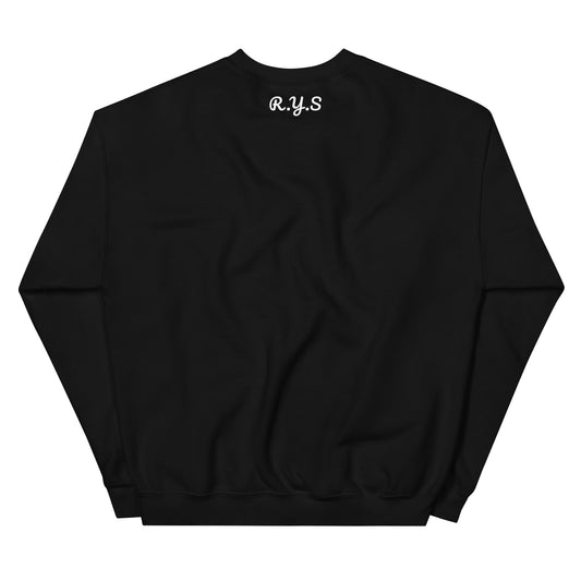 Unisex black sweatshirt