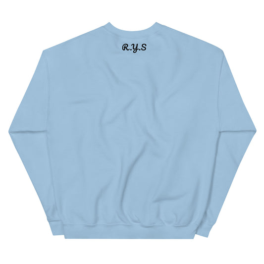 Unisex light blue sweatshirt