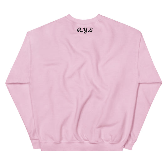 Unisex pink sweatshirt