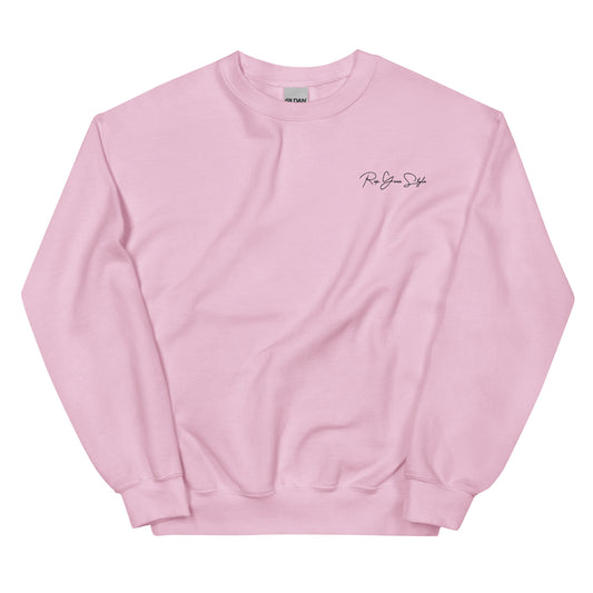 Unisex pink sweatshirt