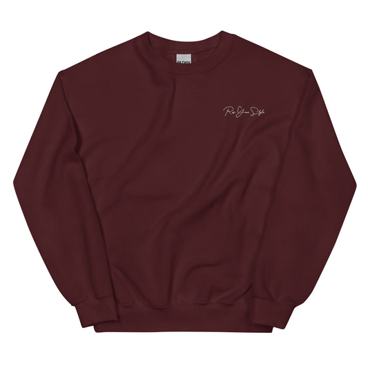 Unisex maroon sweatshirt